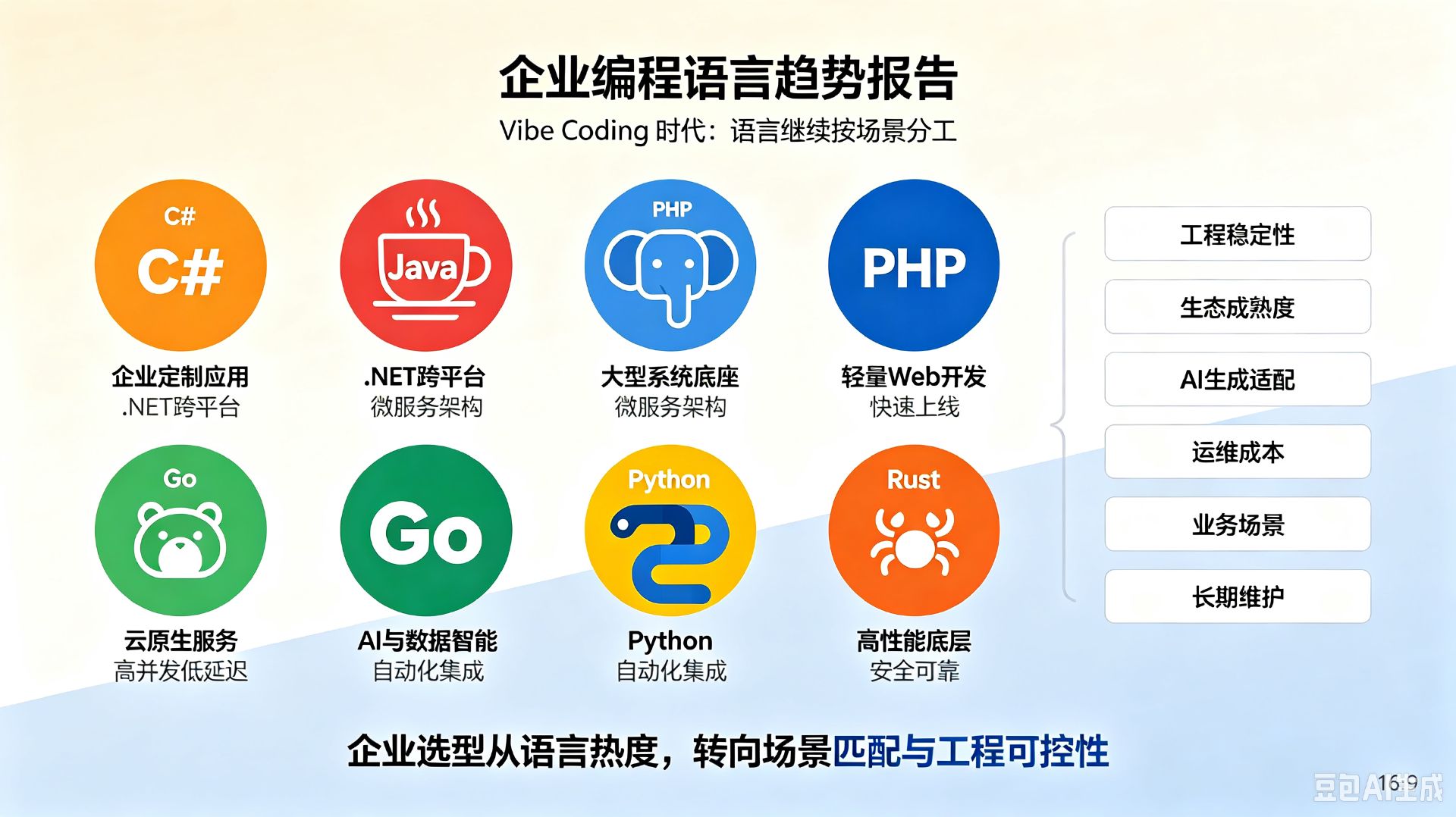 Vibe Coding时代部分主流编程语言企业应用发展趋势